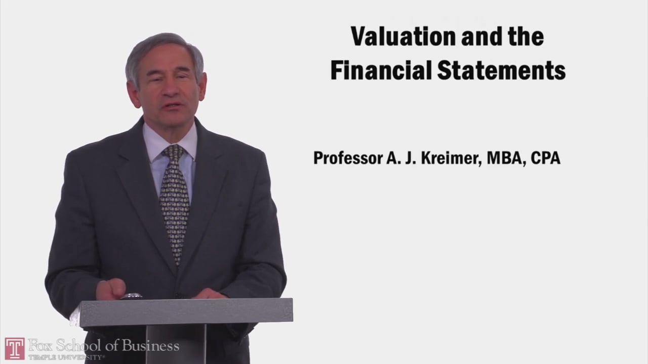 Valuation and the Financial Statements