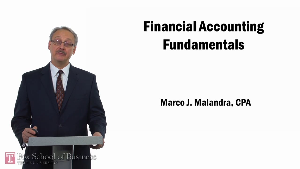 Financial Accounting Fundamentals Part 1