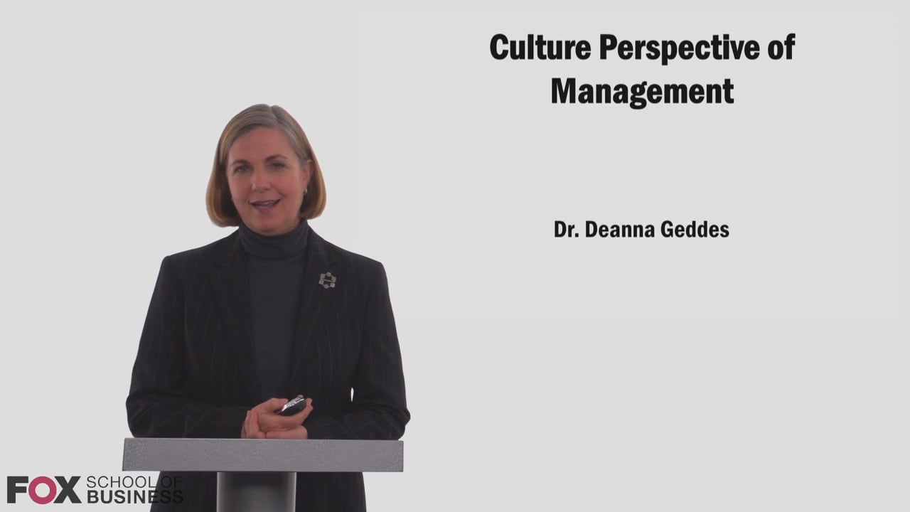 Culture Perspective of Management