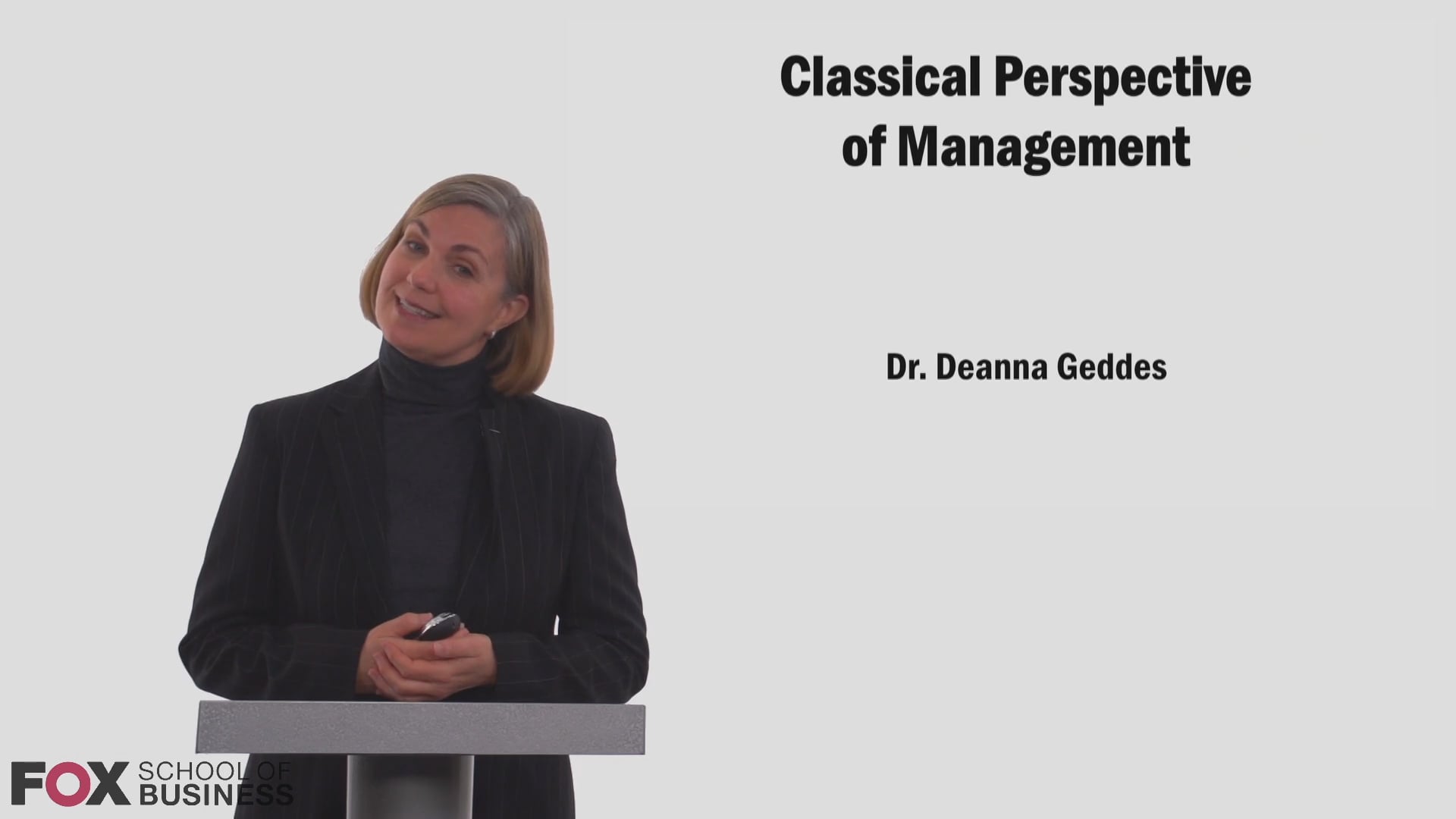 Classical Perspective of Management