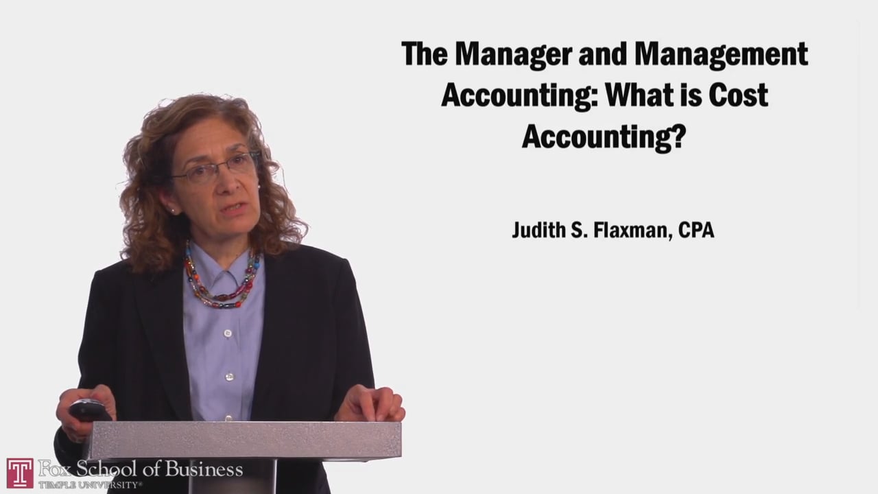 The Manager and Management Accounting: What is Cost Accounting?