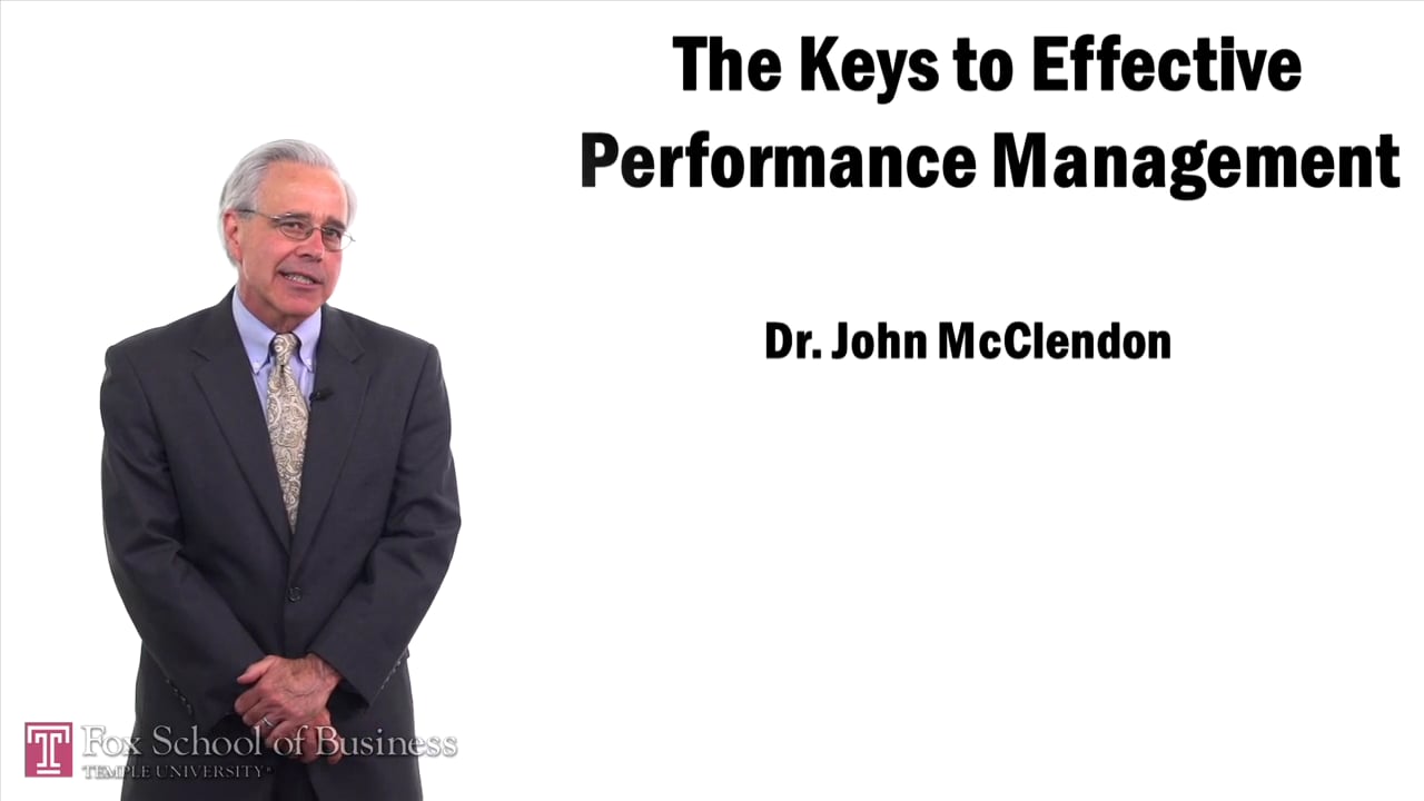 The Keys to effective Performance Management