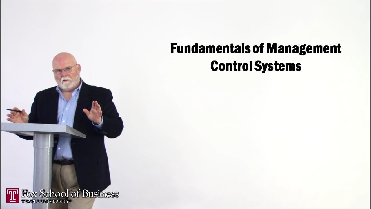 Fundamentals of Management Control Systems