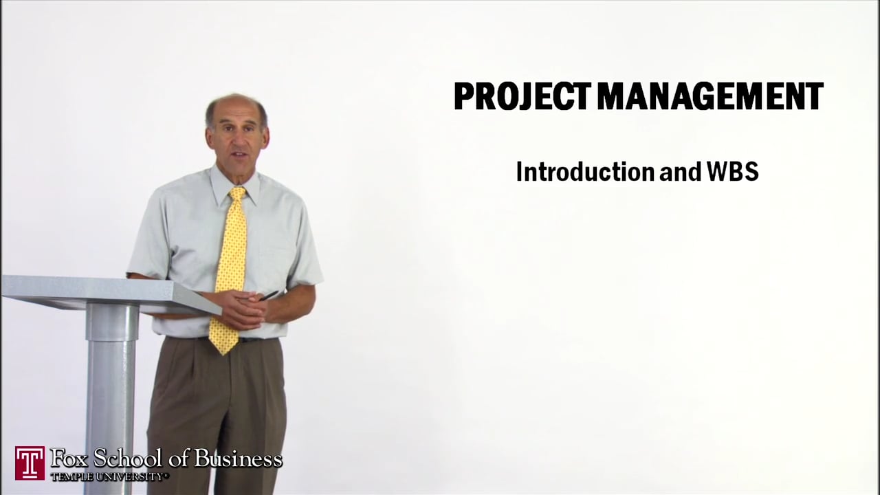 Project Management I: Introduction and WBS