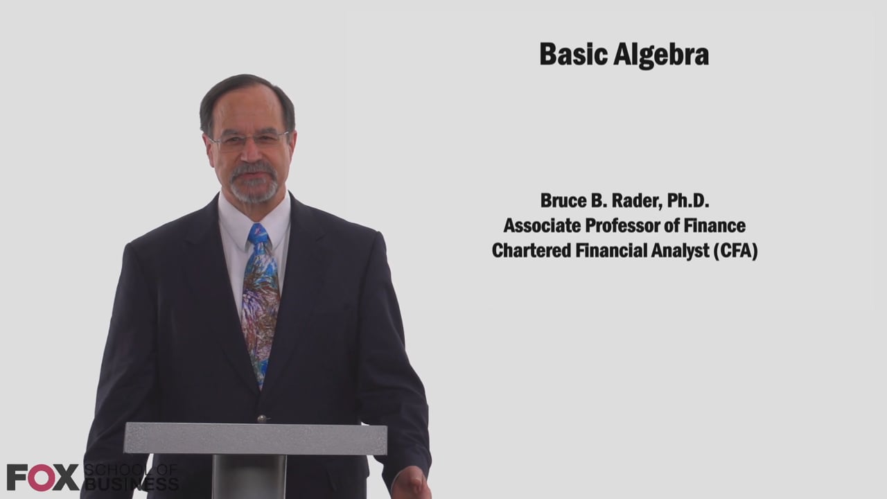 Basic Algebra