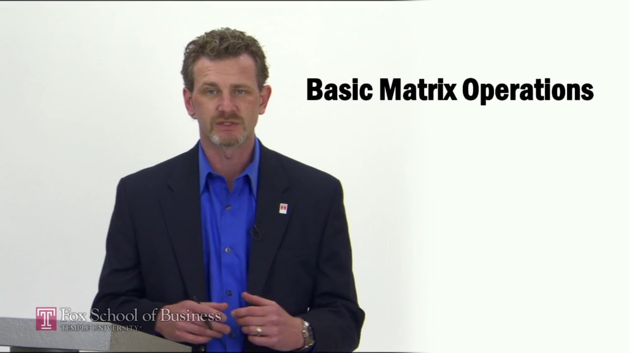 Basic Matrix Operations