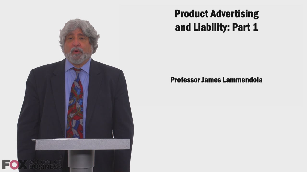 Product Advertising and Liability Part 1