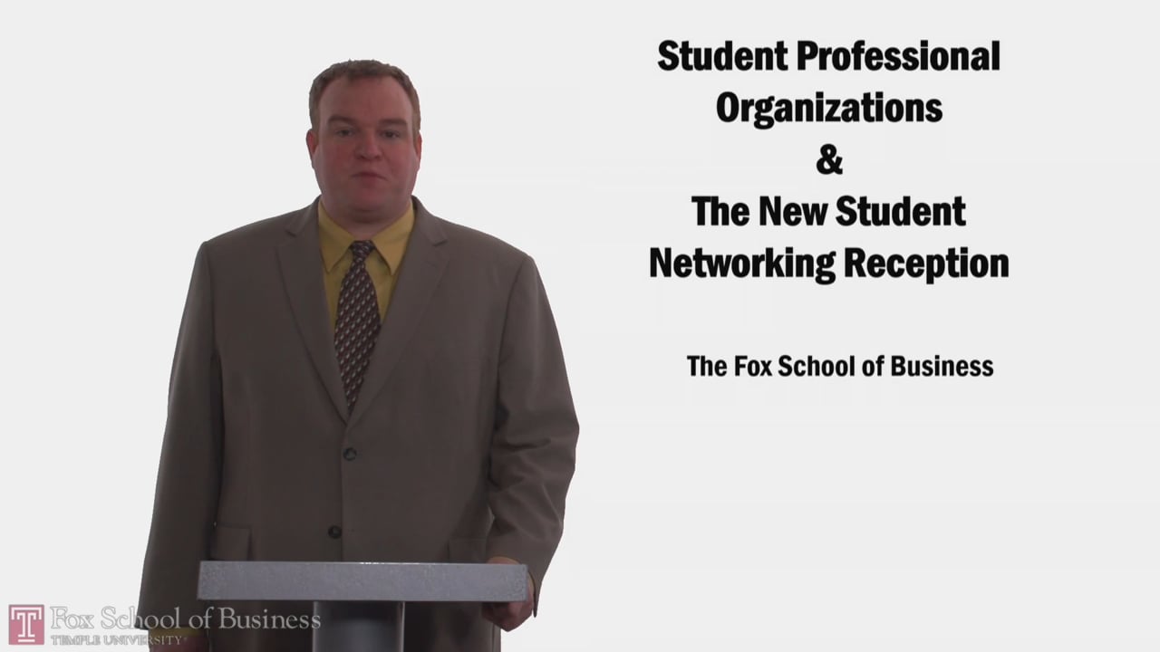 Student Professional Organizations and The New Student Networking Reception