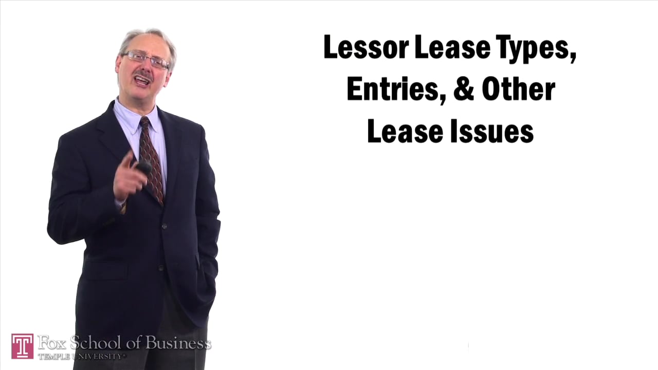 57451Lessor Lease Types Entries and Other Lease Issues