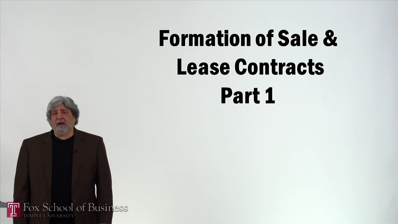 Login to view Formation of Sale and Lease Contracts I