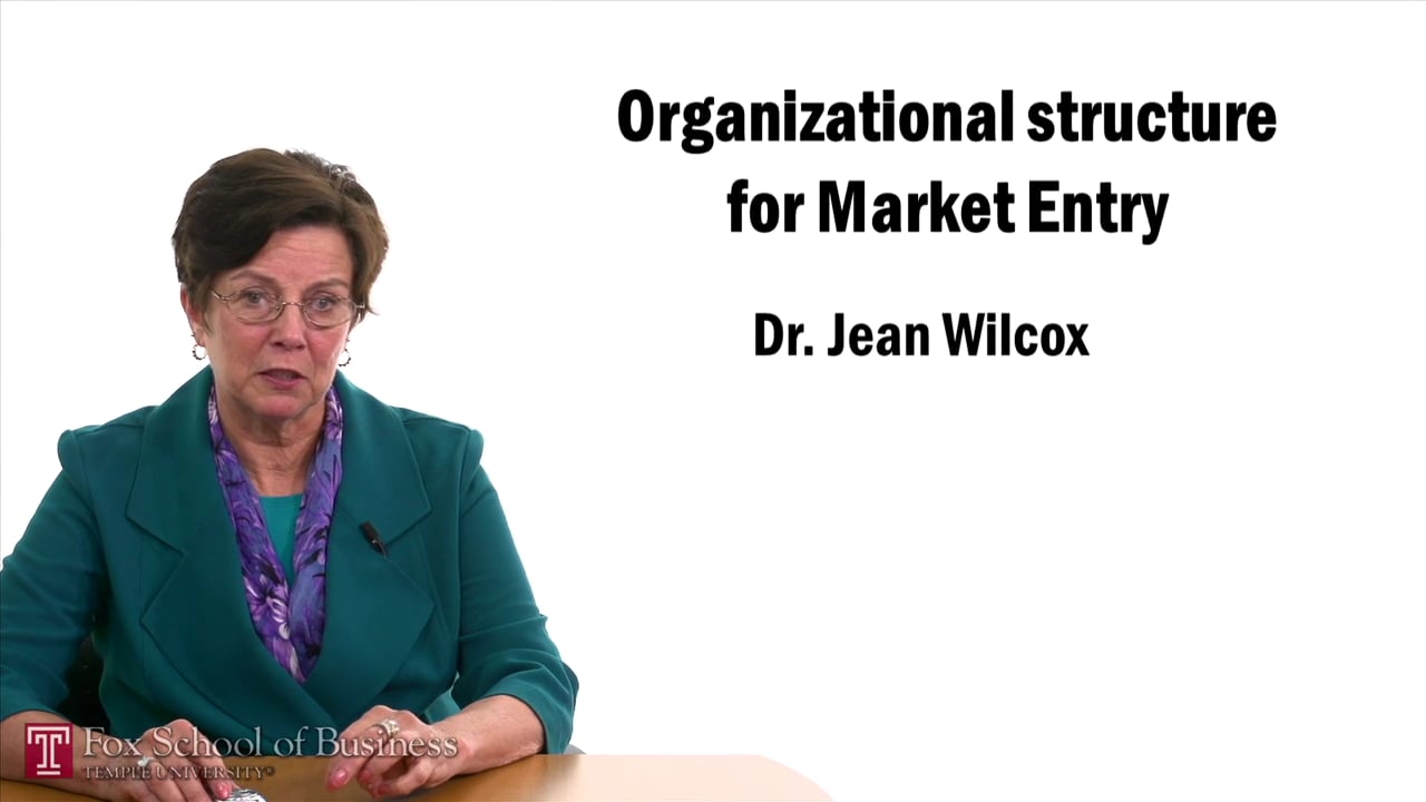 Organizational Structure for Market Entry