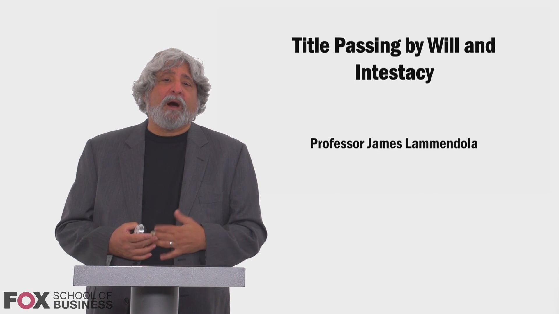 58654Title Passing by Will and Intestacy