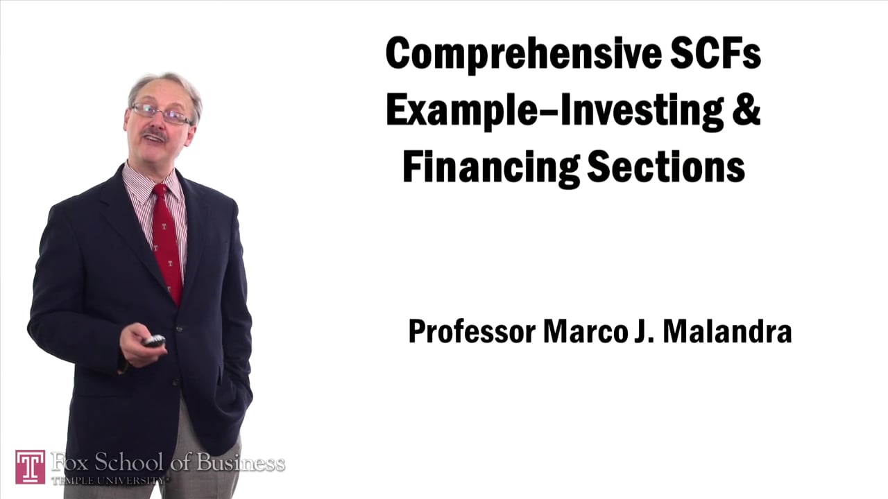 57472Comprehensive SCFs Example – Investing and Financing Sections