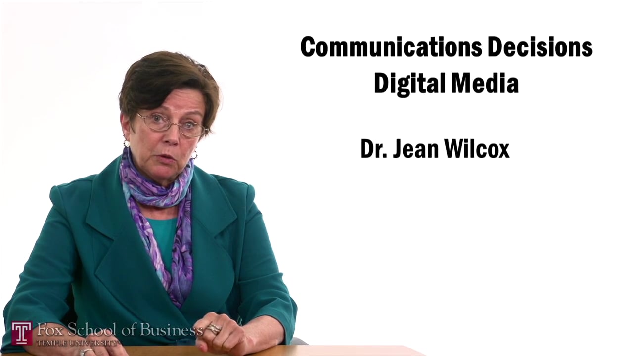 Communication Decisions Digital Media- International Web Sites and Social Media