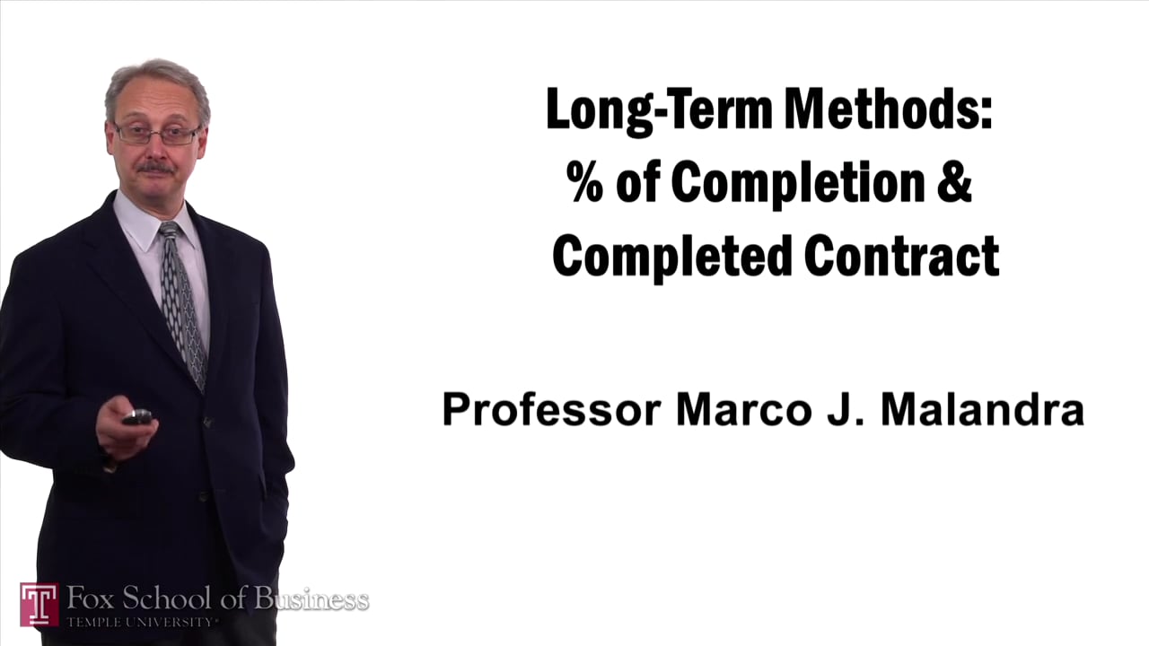 Login to view Long-Term Methods – Percent of Completion and Completed Contract