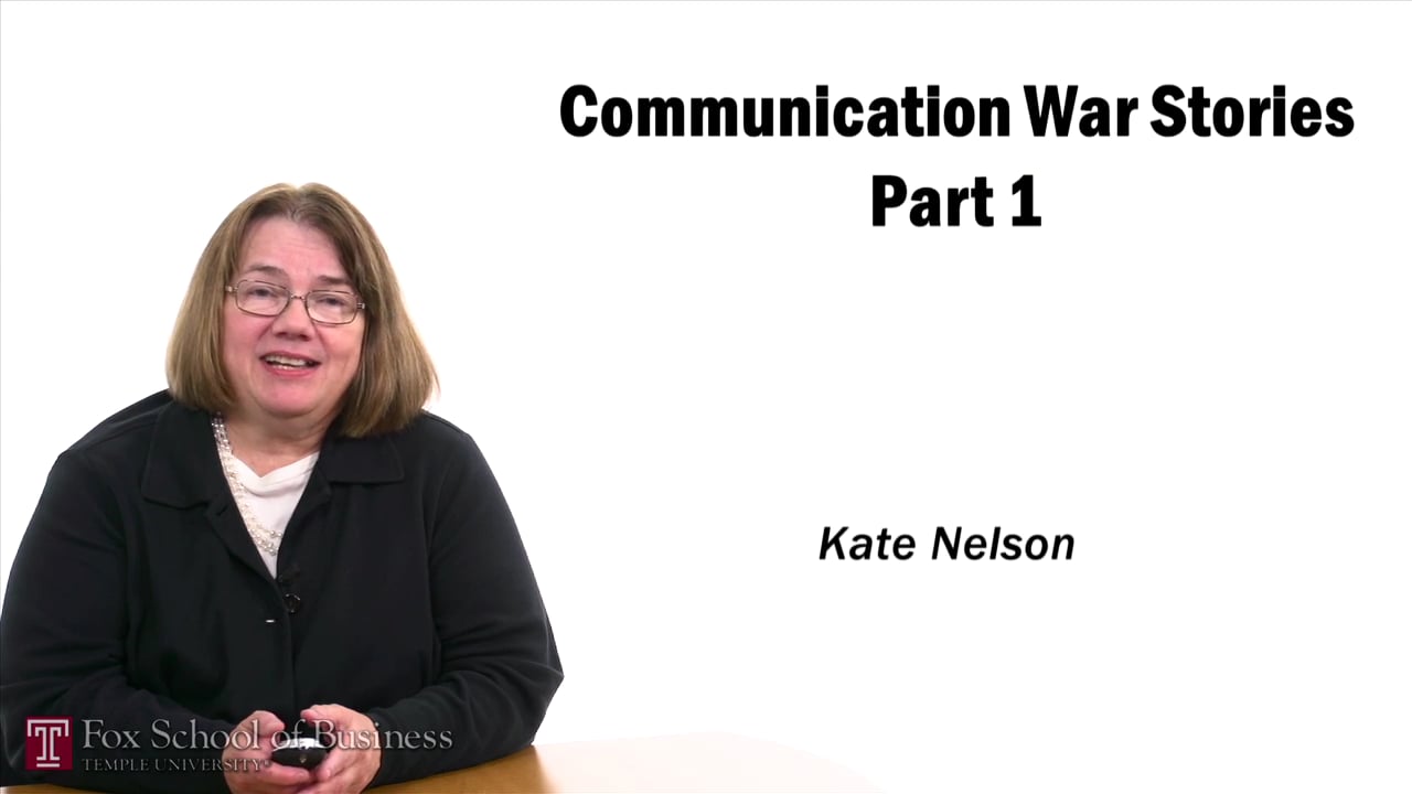 Communication War Stories I