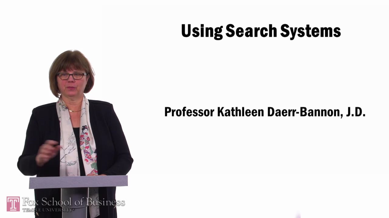 Using Search Systems