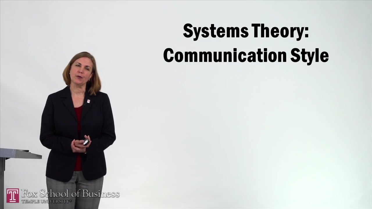 Systems Theory – Communication Style