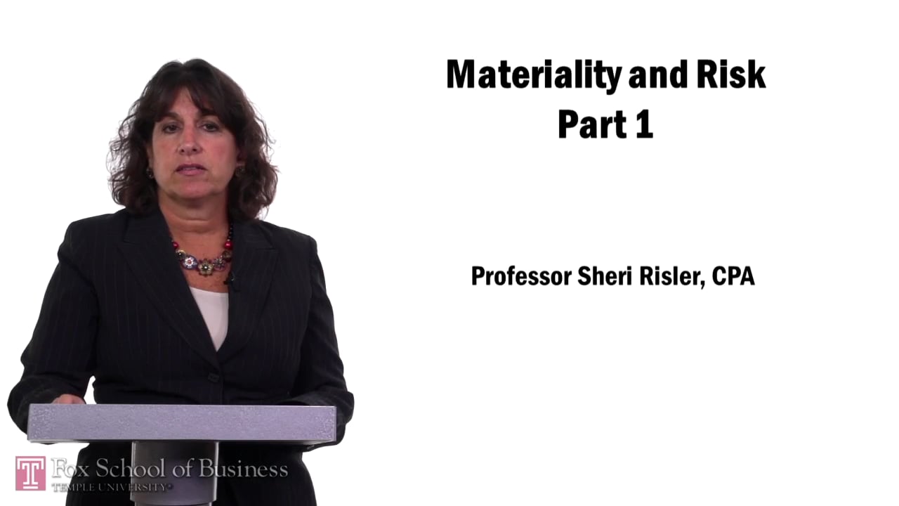 Materiality and Risk Part 1