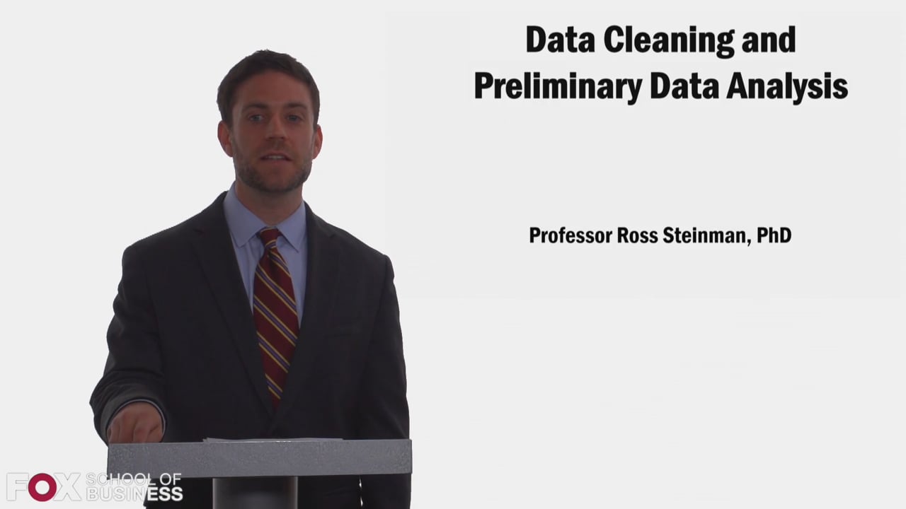 58313Data Cleaning and Preliminary Data Analysis
