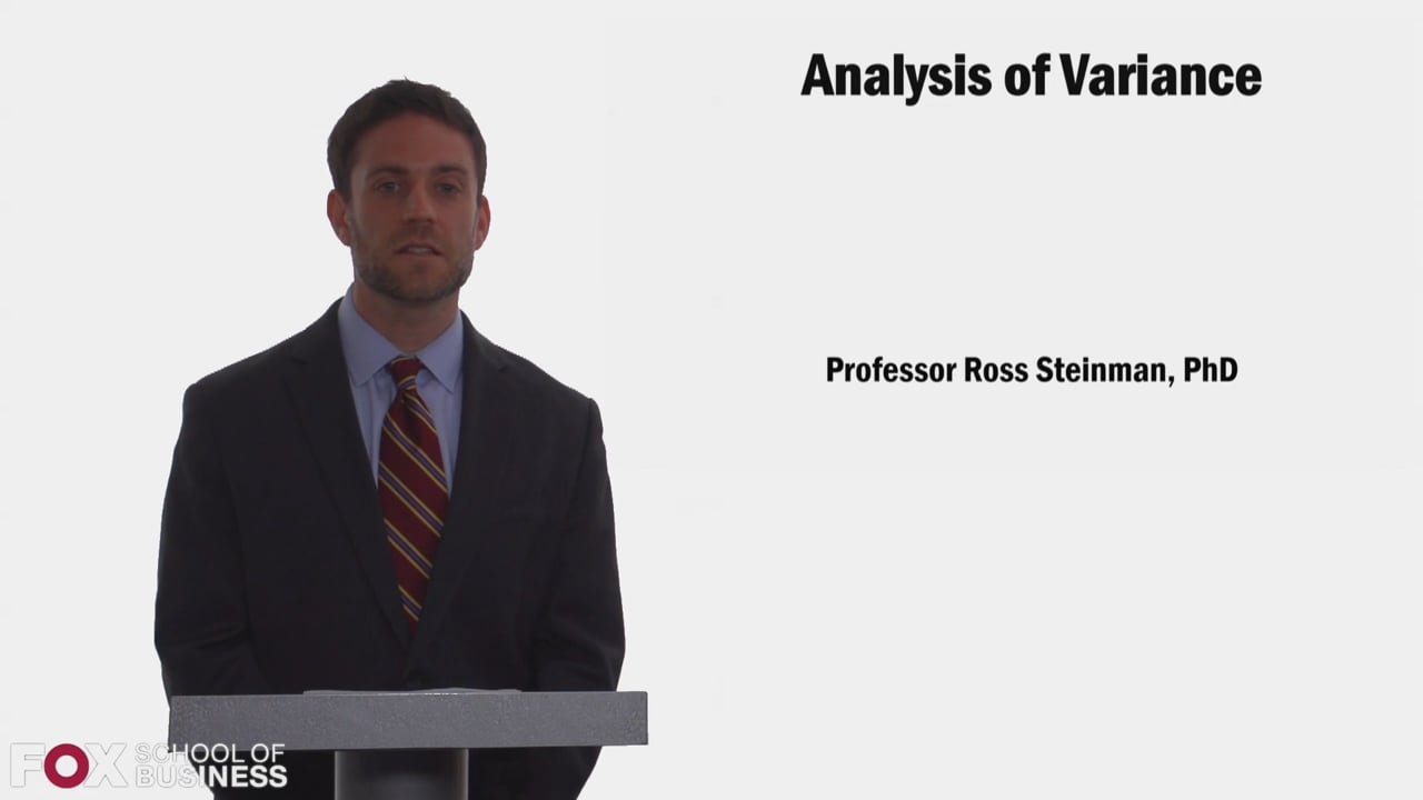 Analysis of Variance