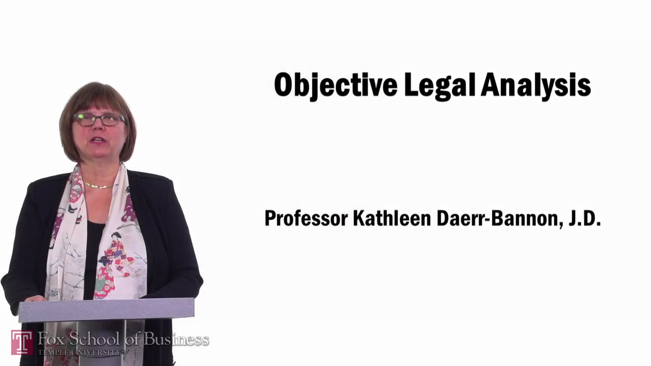 Objective Legal Analysis