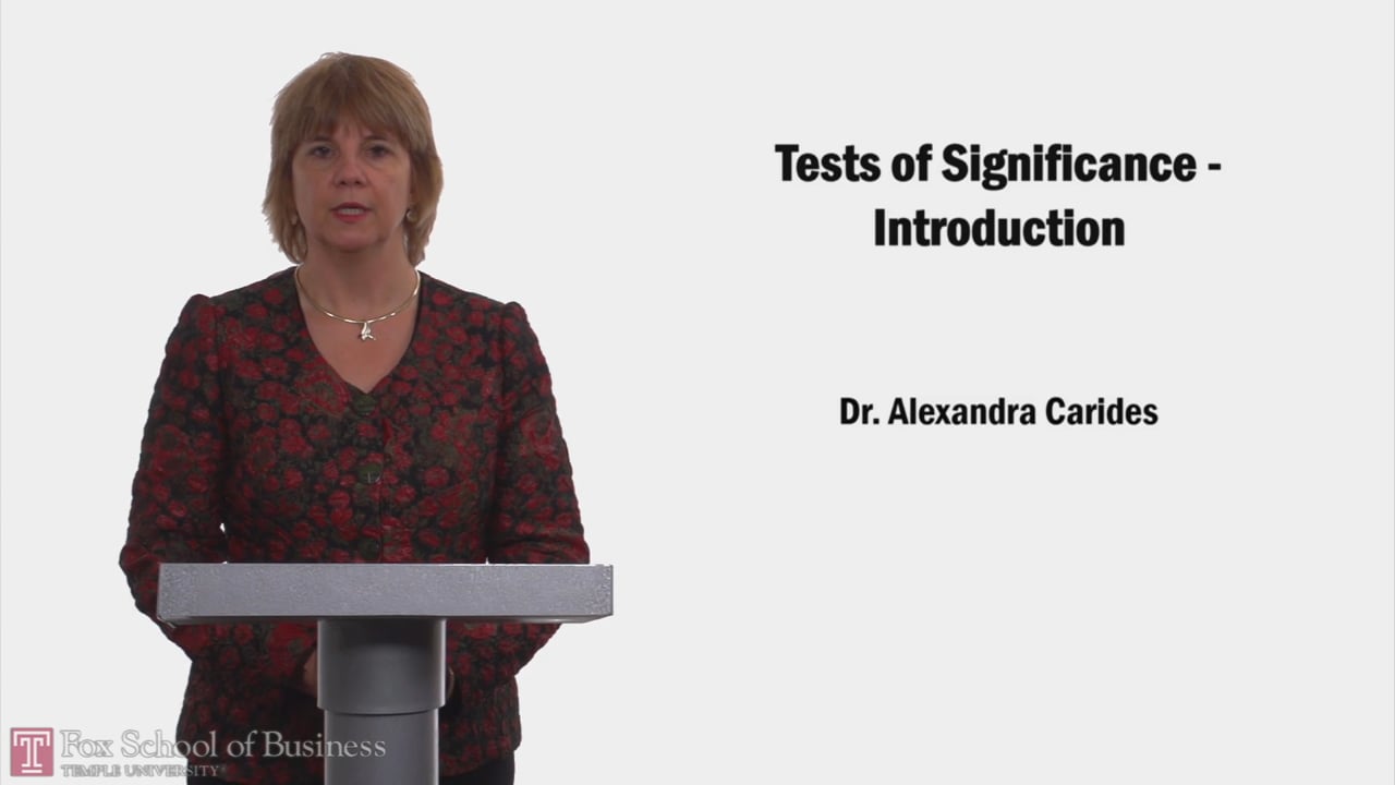 Test of Significance Introduction