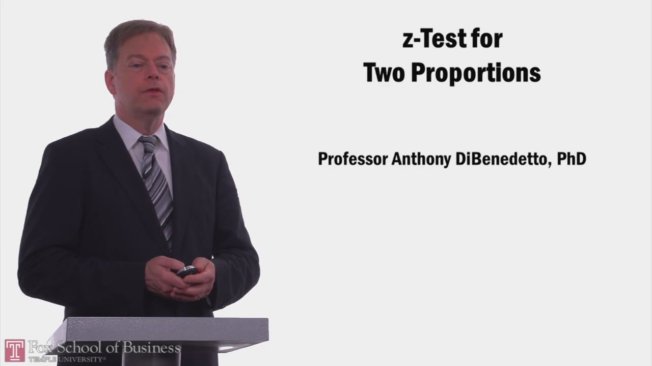 z-Test For Two Proportions