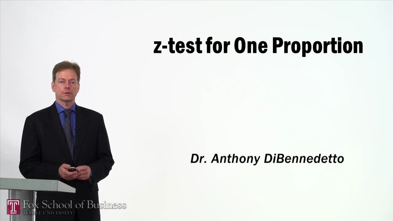 z-Test for One Proportion