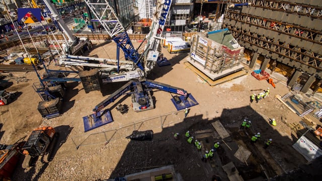 Denmark Street Building Lift - Short duration time-lapse and on-site filming