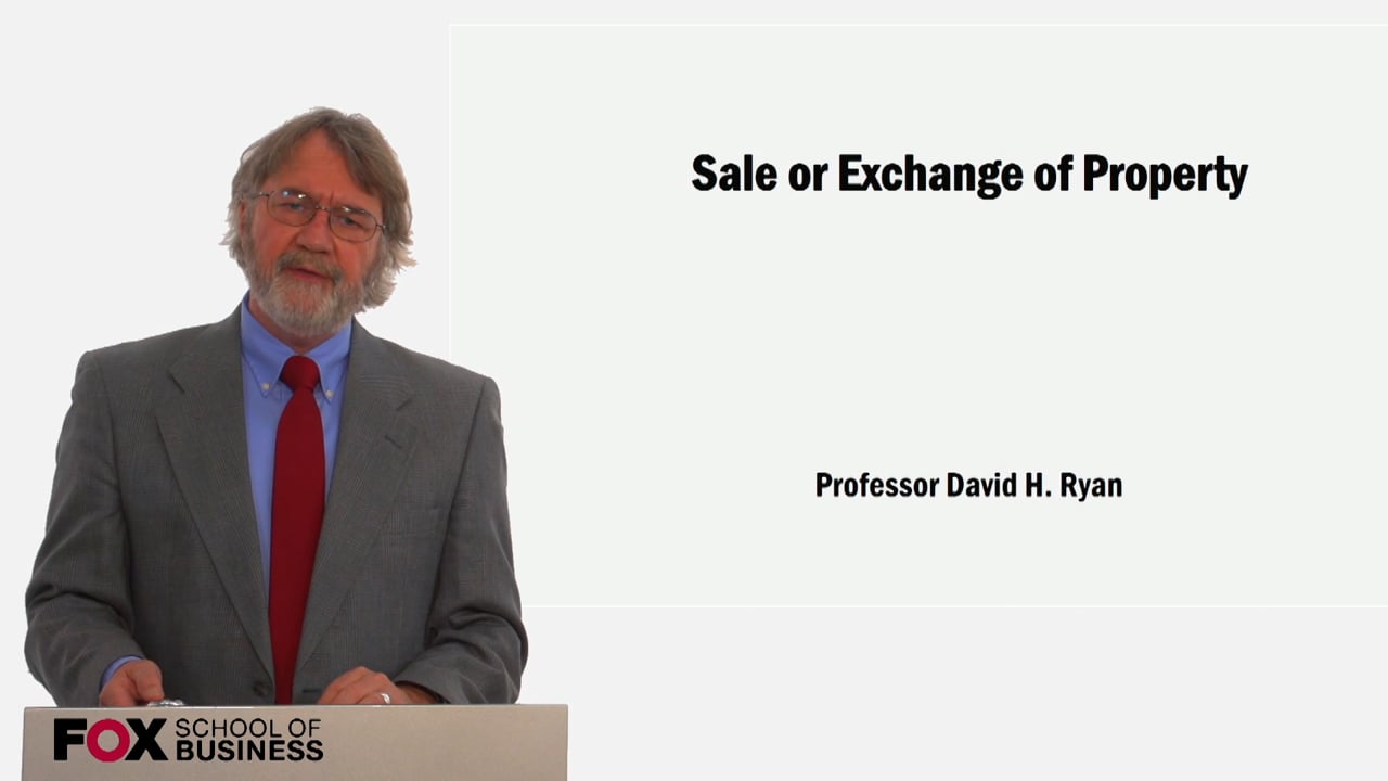 Sale or Exchange of Property
