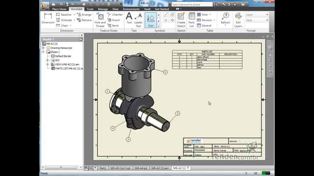 M1A1 - Introdução ao Curso e Explicação da Interface do Inventor 2011