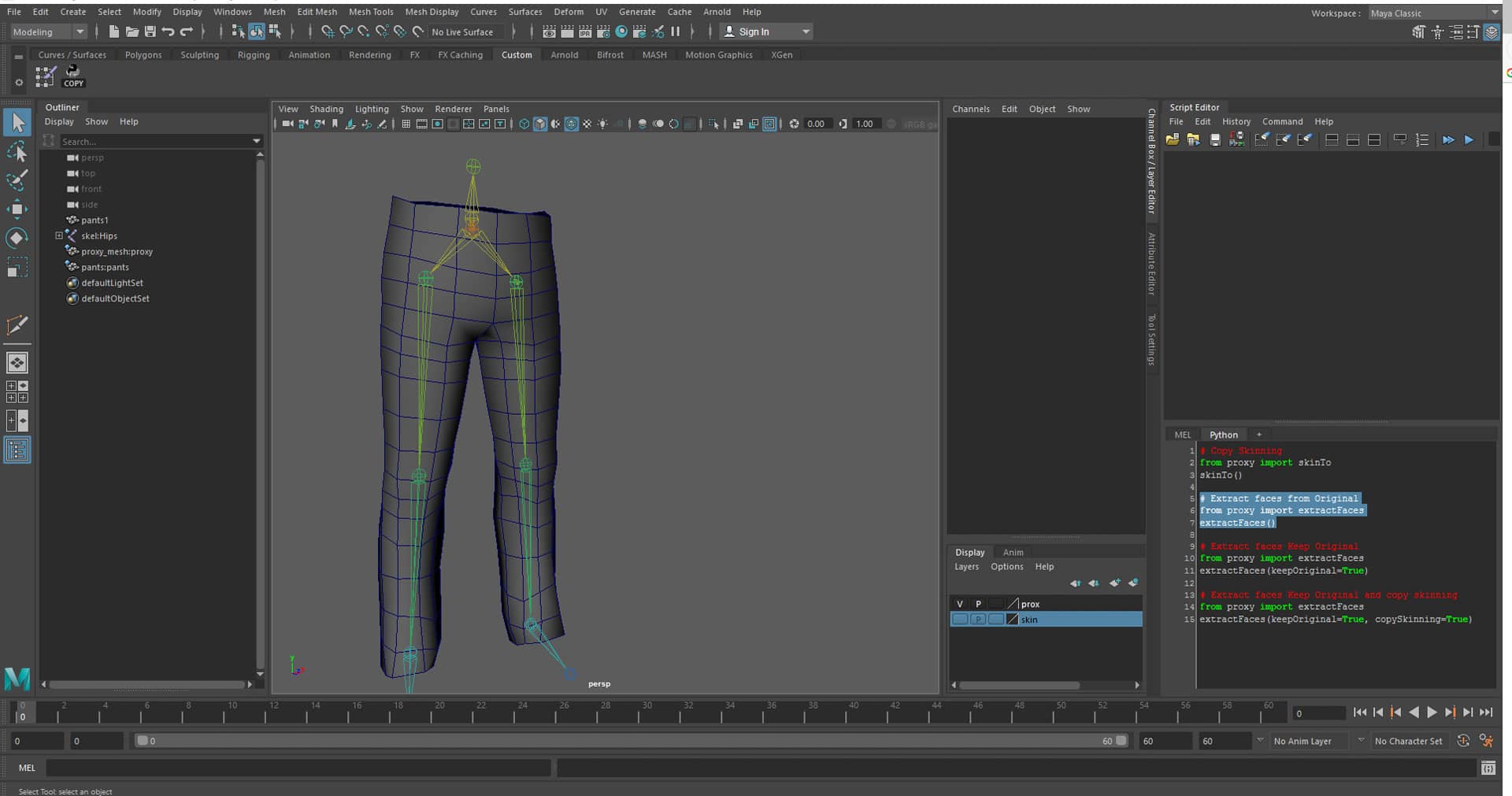 Pro Tip: Proxy Skinning in Maya (Part One) on Vimeo
