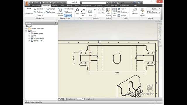M1A1 - Conceitos Introdutórios ao Modelamento de Chapas no Inventor