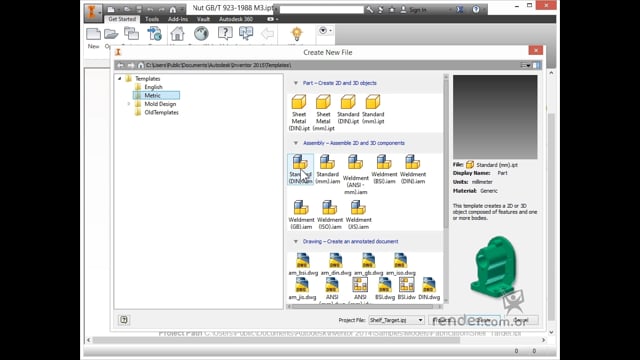 M1A2 - Interface e Novidades do Inventor 2015