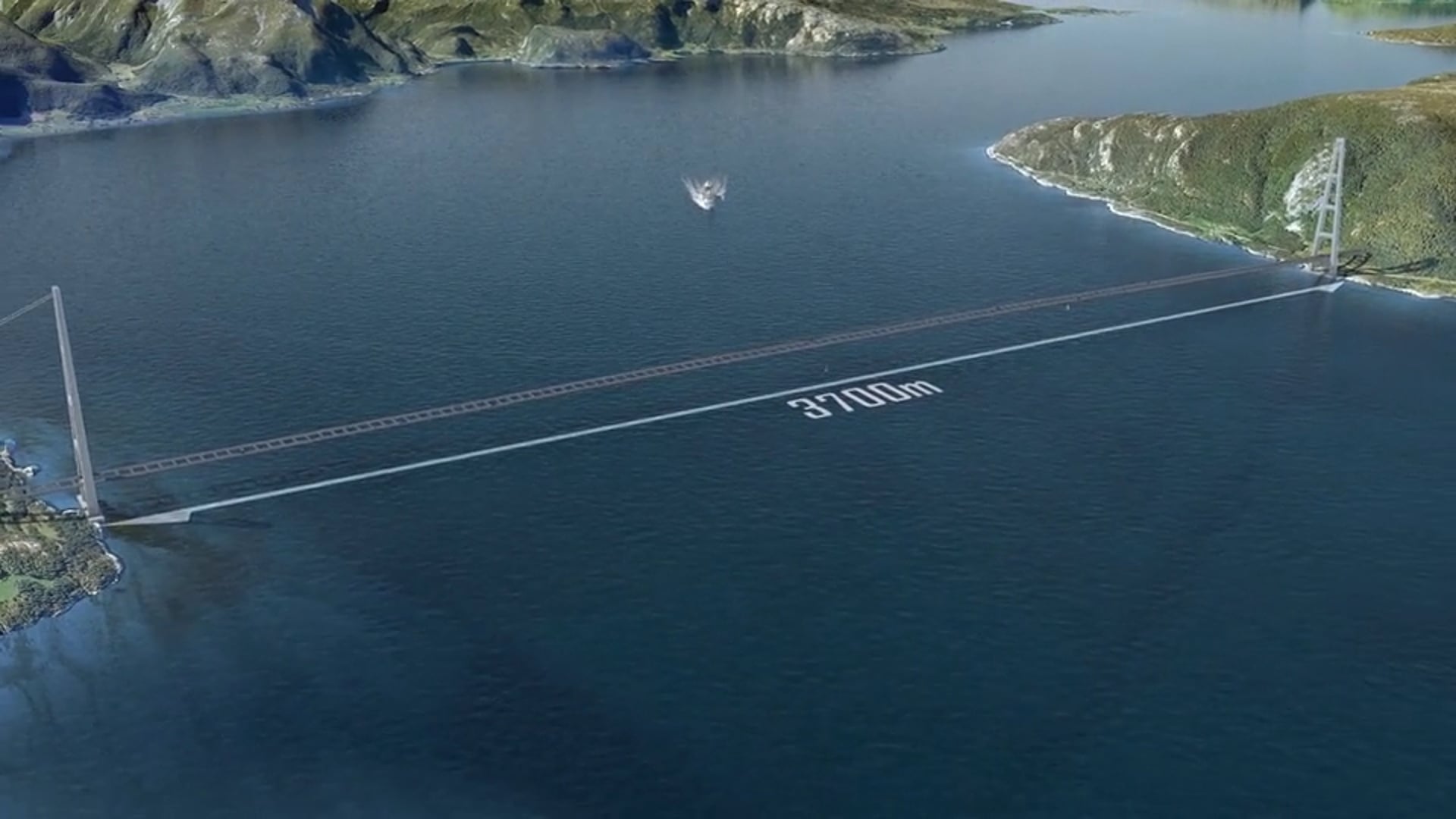 E39 crossing the Sognefjord 2012