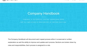 Handbook Overview