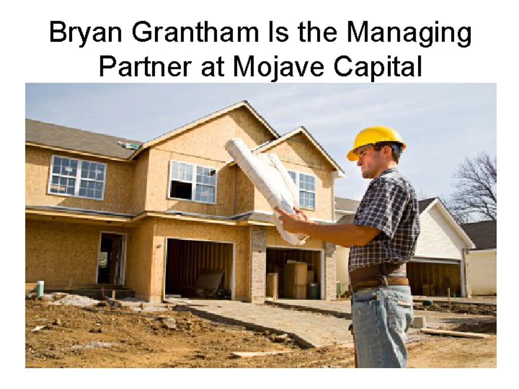 Bryan Grantham Is the Managing Partner at Mojave Capital on Vimeo