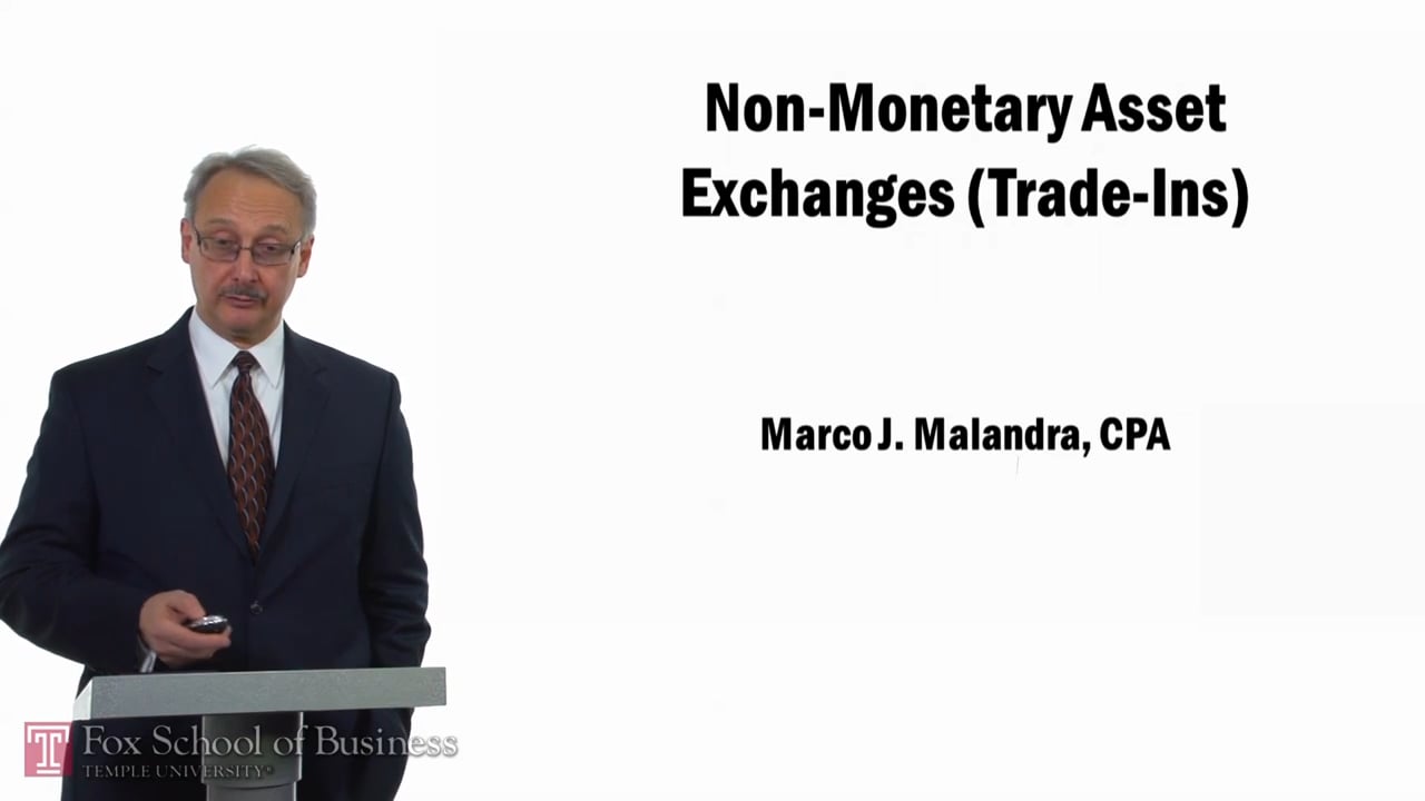 Non-Monetary Asset Exchanges