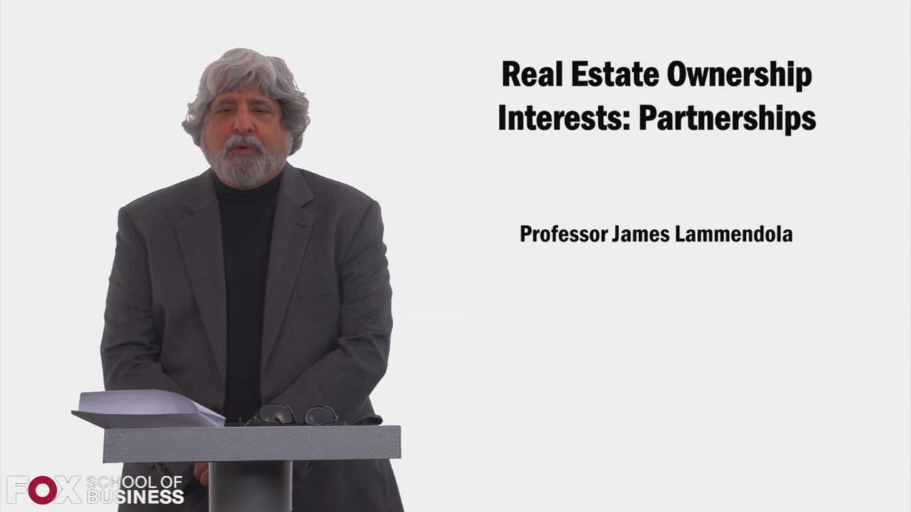 Real Estate Ownership Interests Partnerships