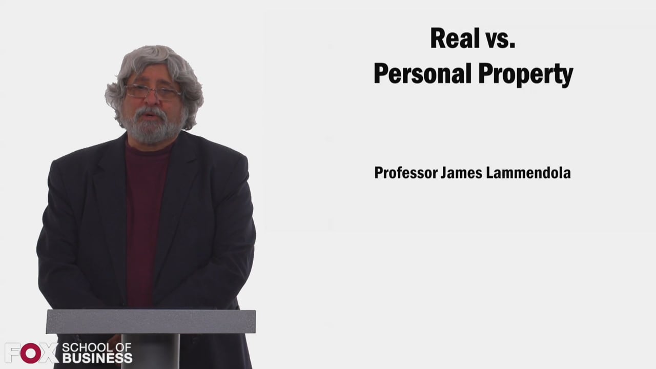 Real vs. Personal Property