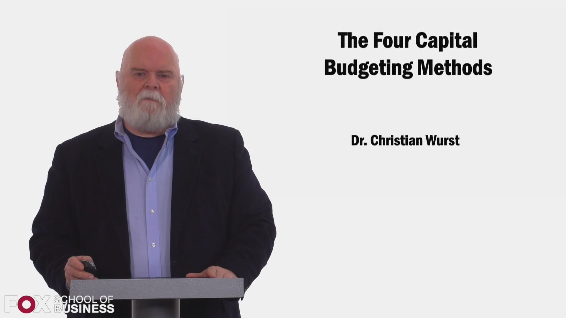 Login to view The Four Capital Budgeting Methods