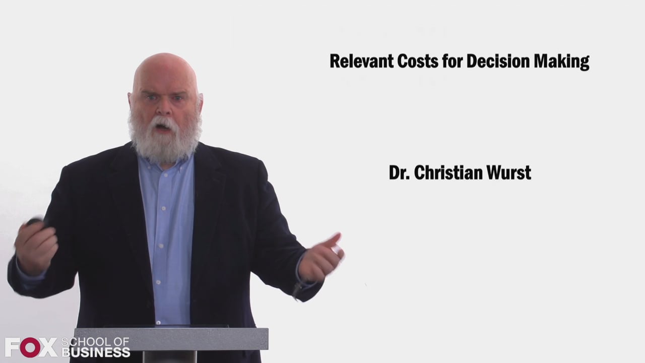 Relevant Costs For Descision Making