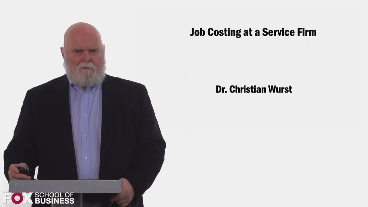 Job Costing at a Service Firm