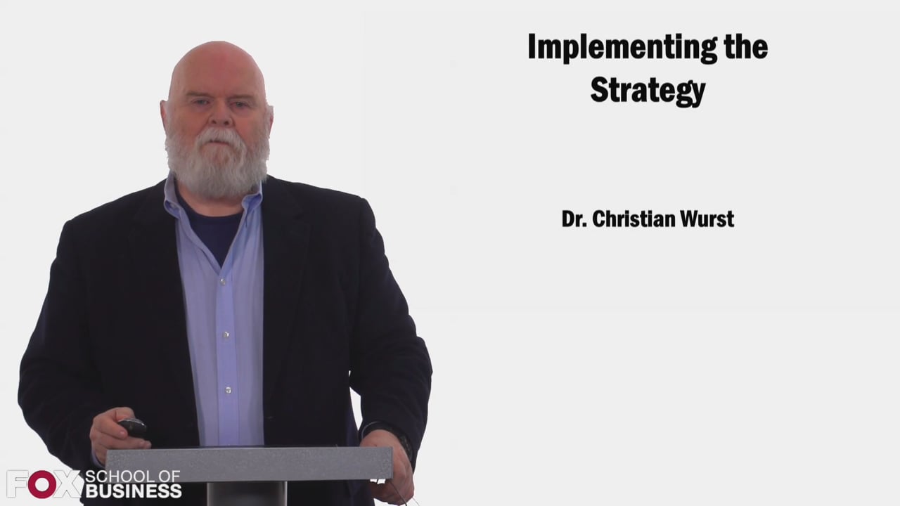 Login to view Implementing the Strategy