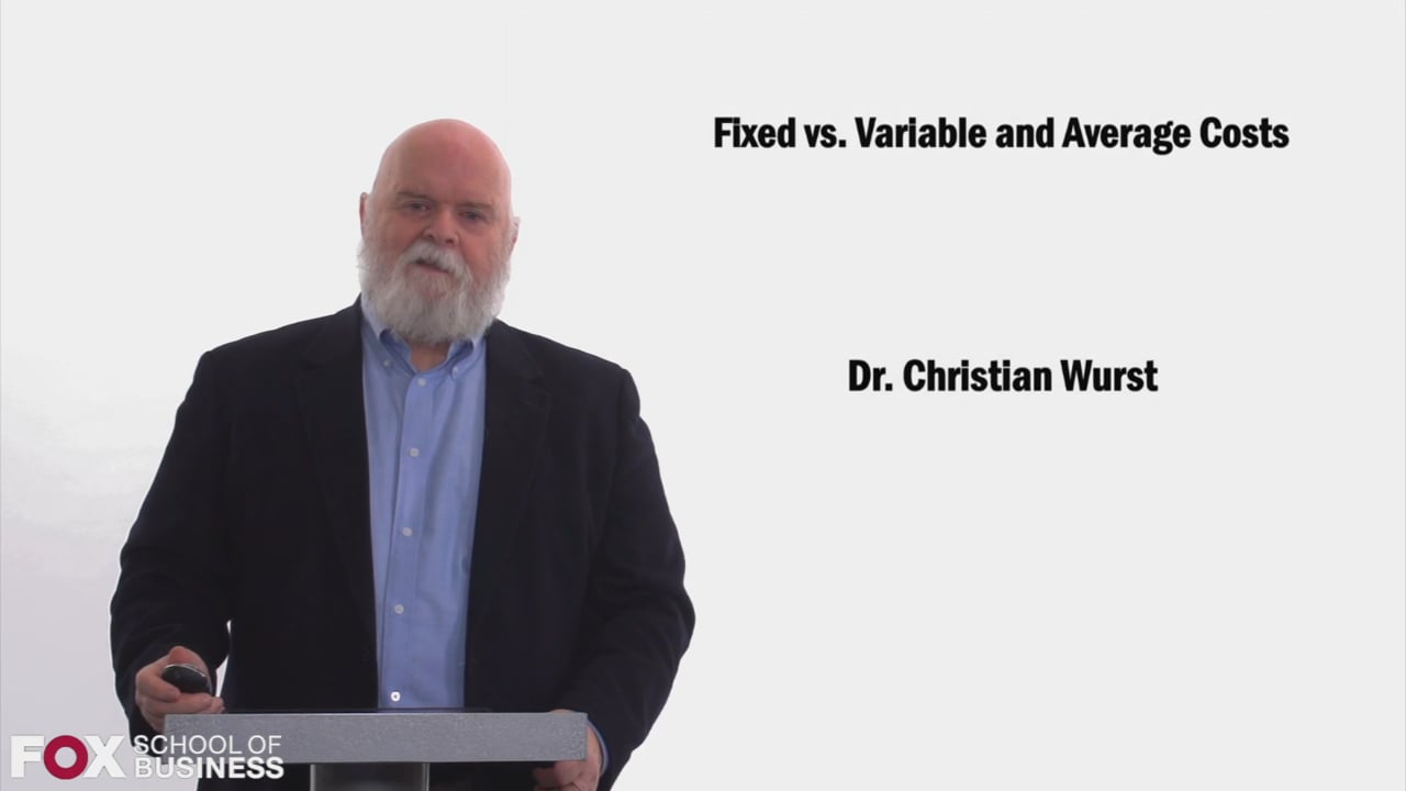 Fixed vs Variable and Average Cost