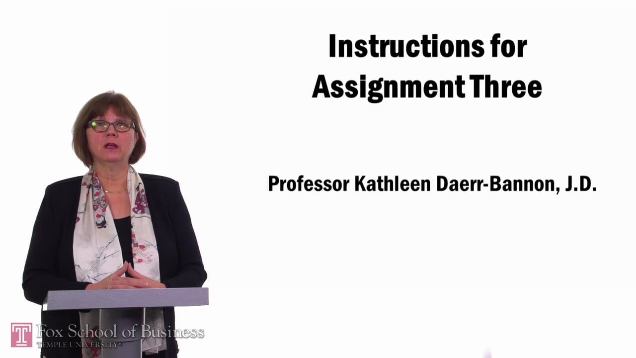 Login to view Instructions for Assignment Three