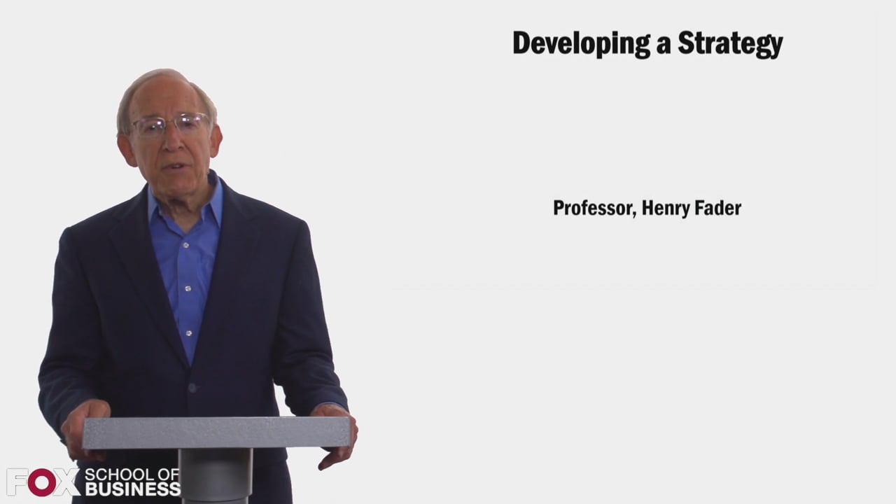 Login to view Developing a Strategy