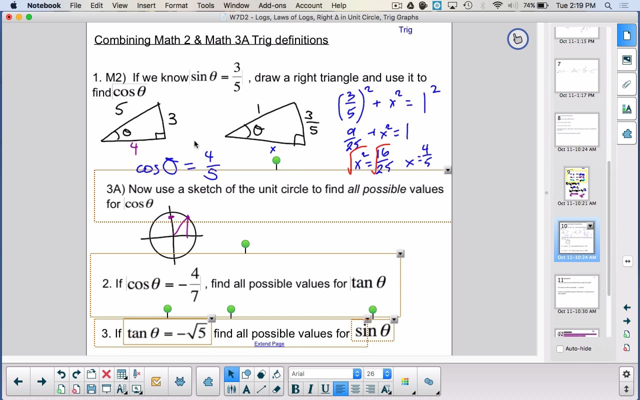 Math 2 and 3 definitions combined, Graphing trig functions on Vimeo