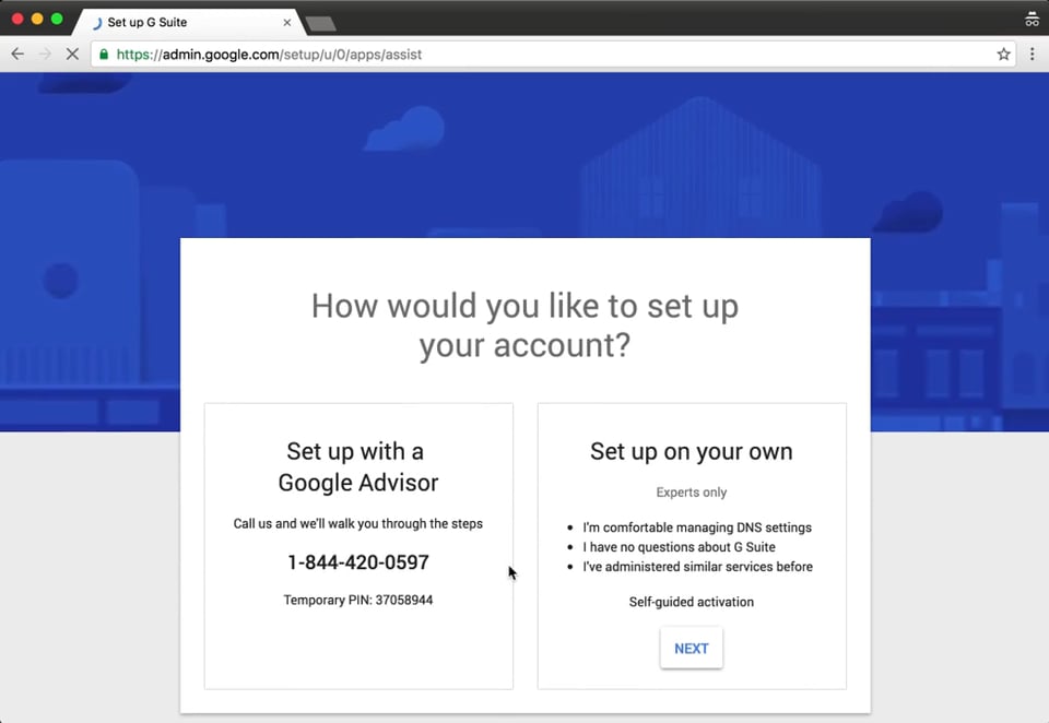 New Google email account prep